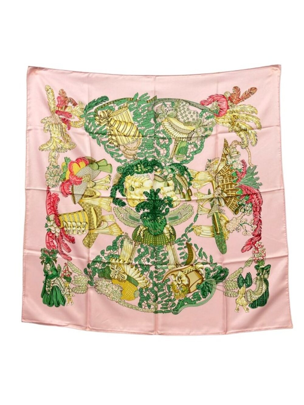 Hermes Scarf Carre 90 Silk 100% Hats